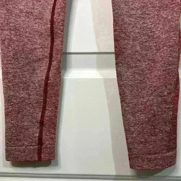 Gymshark Leggings Red Marled Compression XSmall Women’s - Picture 5 of 11